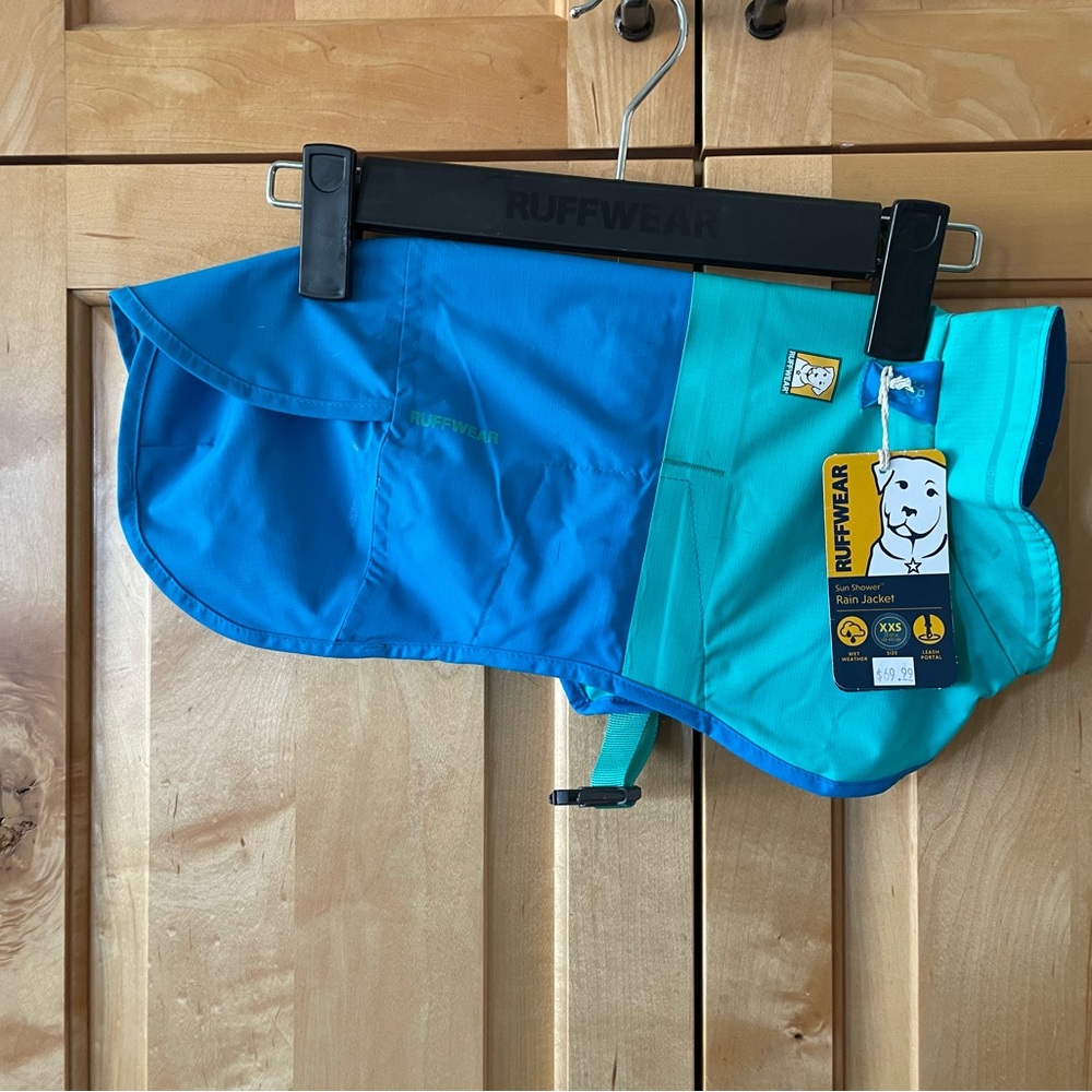 NWT Ruffwear Sun Shower dog raincoat XXS